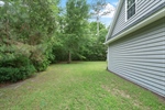 Private with mature trees.