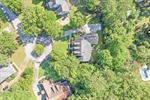 Aerial view of the private lot!