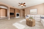 2167 Goodstone Way Roseville CA 95747 BB Gathering room looking at fireplace