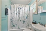 Shower over tub.