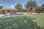 Back View with Grass Pool and Pool House 