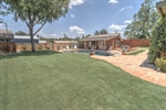 Back Yard View with Grass 
