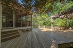 Expansive deck shaded by stunning Japanese Maple 