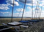 Boats on Spring Lake Beach Horizontal