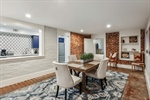 Dining with delightful pass through to kitchen.