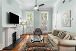 Living room. Great windows. Wide crown moulding.
