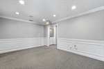 Upstairs corner location offers added privacy.