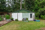 Storage building.