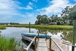 The private dock offers beautiful views.