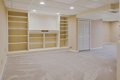 Lower level finished rec room - 26 x 16
