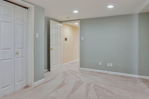 Lower level room for home office or work-out room