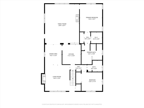 Main level floorplan
