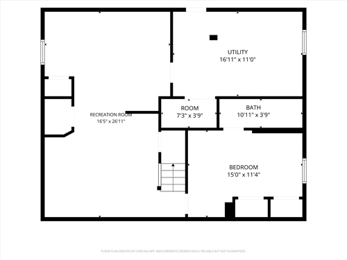 Lower level floorplan