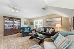 Lighted ceiling fan and great windows.