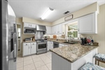 Abundant cabinetry.