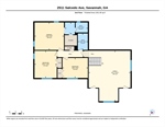 Upper level floor plan.