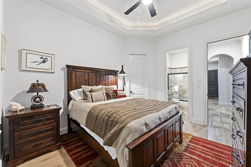 Generous walk-in closet