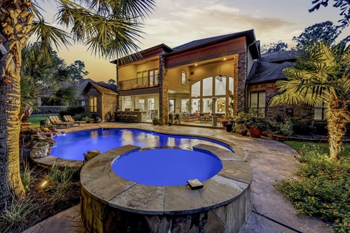 Landscaping provides privacy