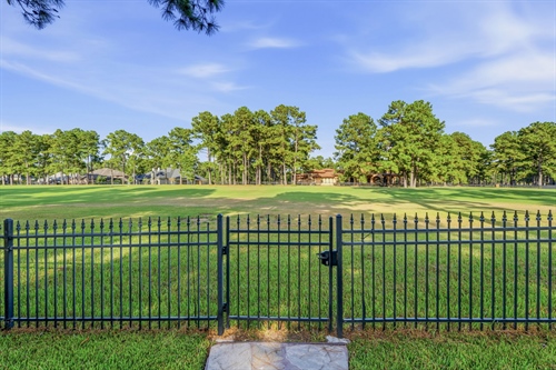 Gate provides access to High Meadow GC course