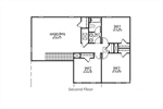 Upper level floor plan.