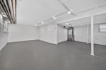 Unifinished space lower level at rear