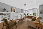 Unit 1 living room virtually staged