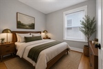 Unit 1 2nd bedroom virtually staged