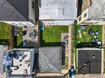 Aerial view of backyard
