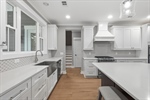 Tons of cabinetry and counter space.