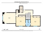 Upper level floor plan.