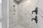 Walk in shower.