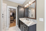 Second sink with storage cabinet.