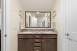 Large double vanity.