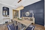 Pass through to dry bar and wine storage