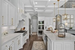 Quartz counters and under cabinet lighting