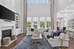 Four windows plus transoms add natural light 