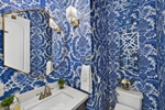 Striking half-bath for guests