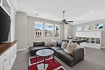 Game room is bright and spacious