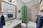 All bathrooms have Trescott engineered marble