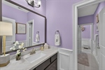 All baths have under mount sinks