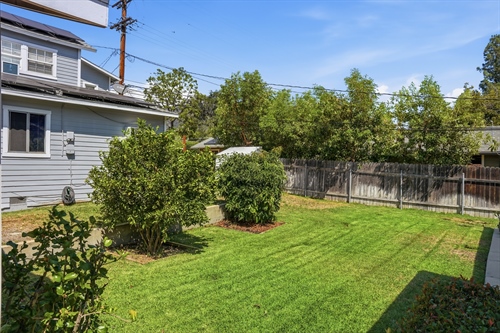 grassy area between units