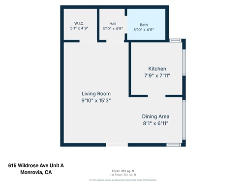 Unit A bonusstudio floorplan