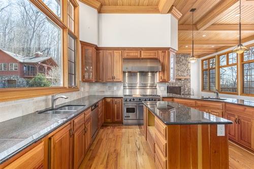 Custom cherry cabinets