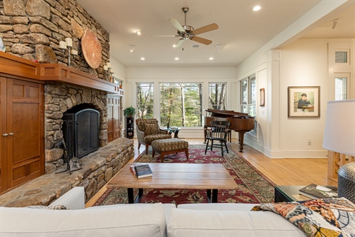 Great room w large picture window