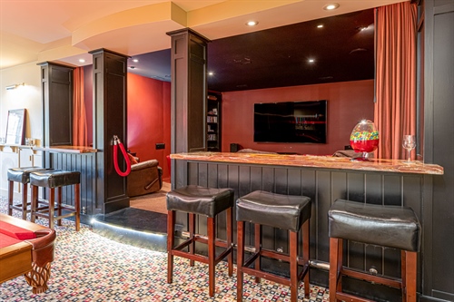 Lower level home theatre