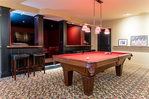 Lower level home theatre