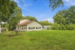 Built in picnic bench and room for a garden.