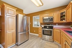 Stainless steel appliances all stay with the home.
