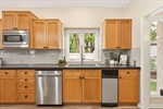 Beautiful full tile backsplash.