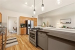 Stainless steel appliances stay with the home.